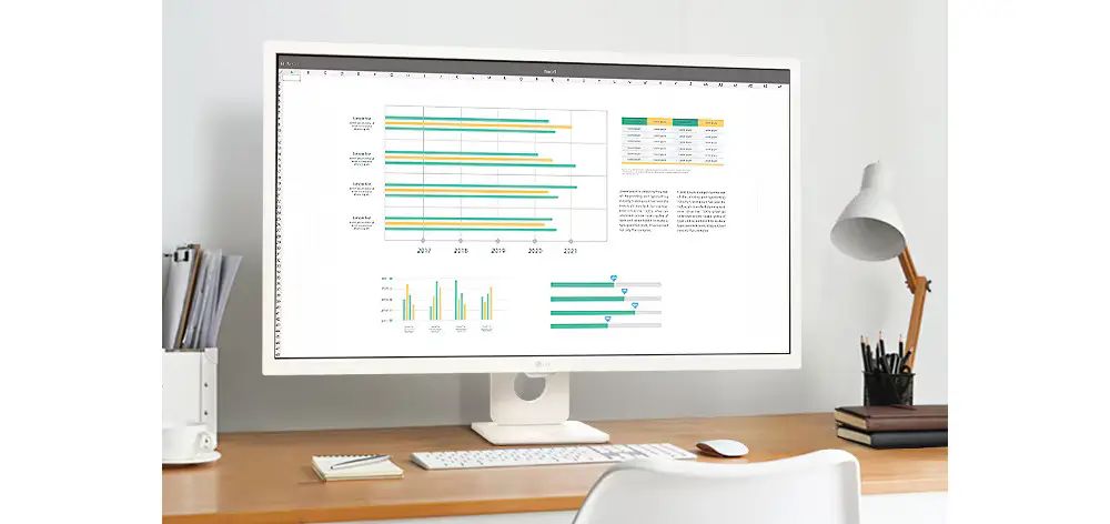 32 inches and finished in white