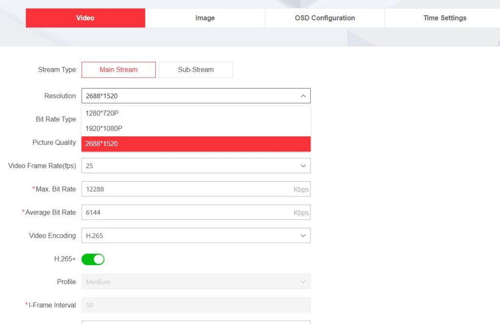 Max resolution of 2688 x 1520 pixels