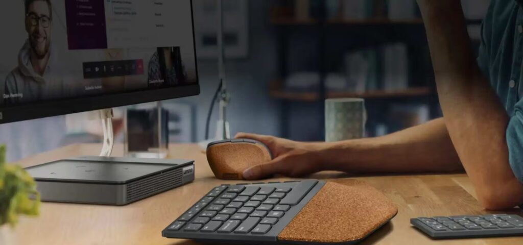Lenovo Go Ergonomic Wireless Mouse and Keyboard