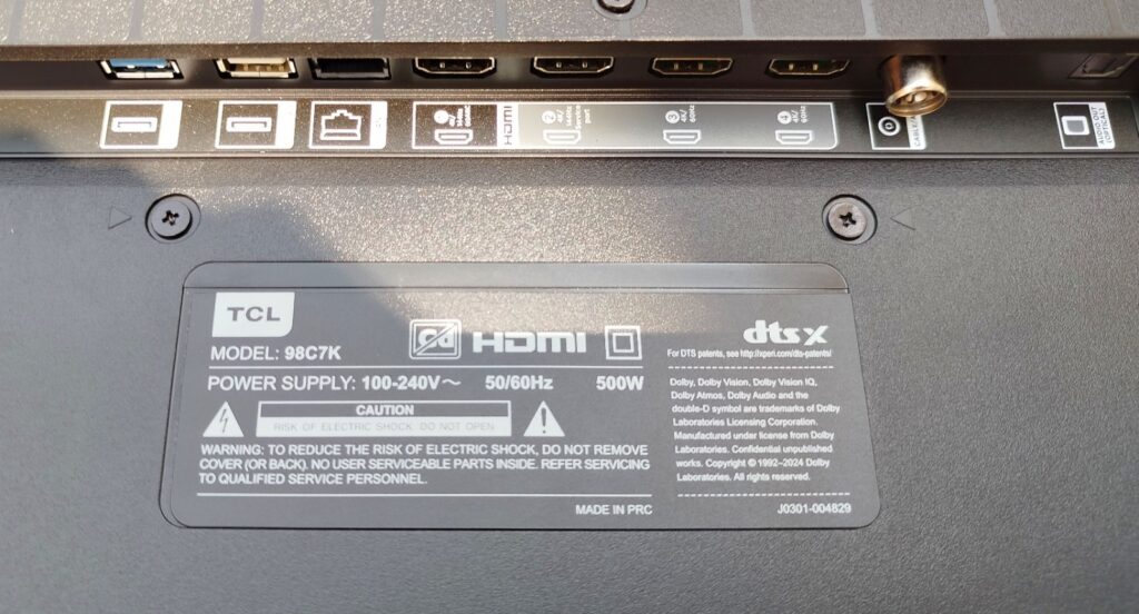 Connections are located on the right side