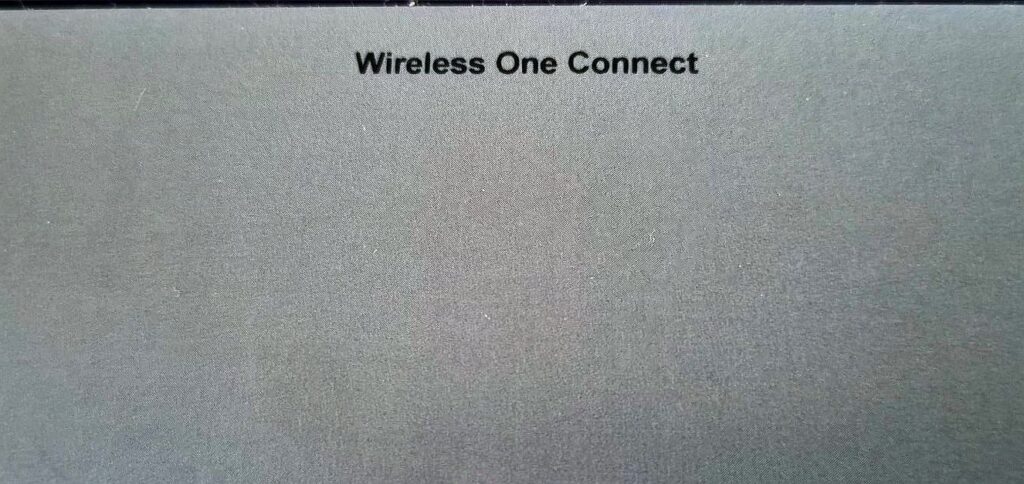 Wireless one connect box
