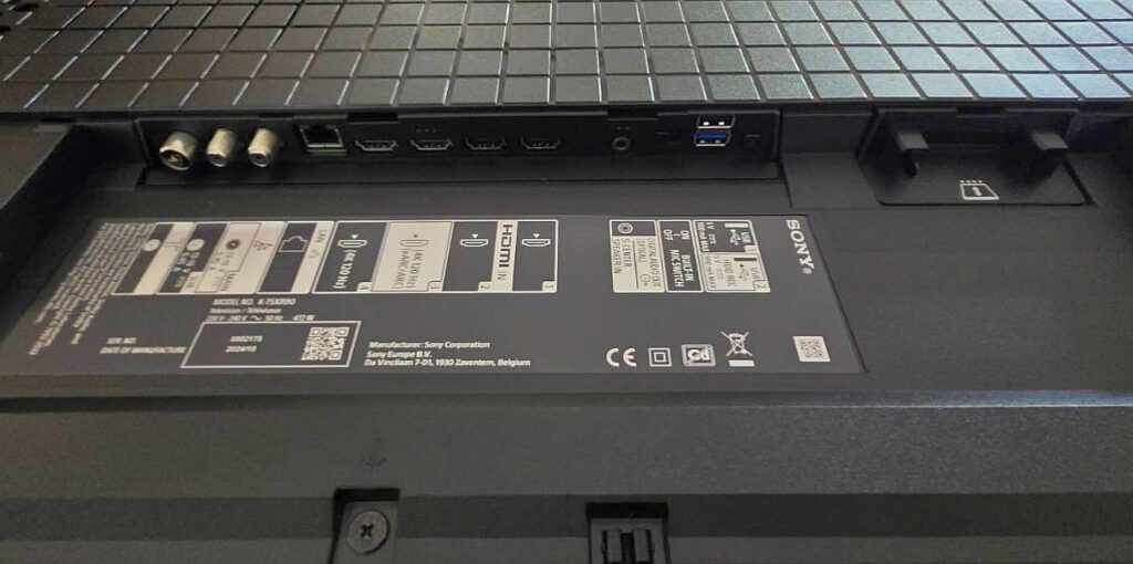 Bravia 9 connections