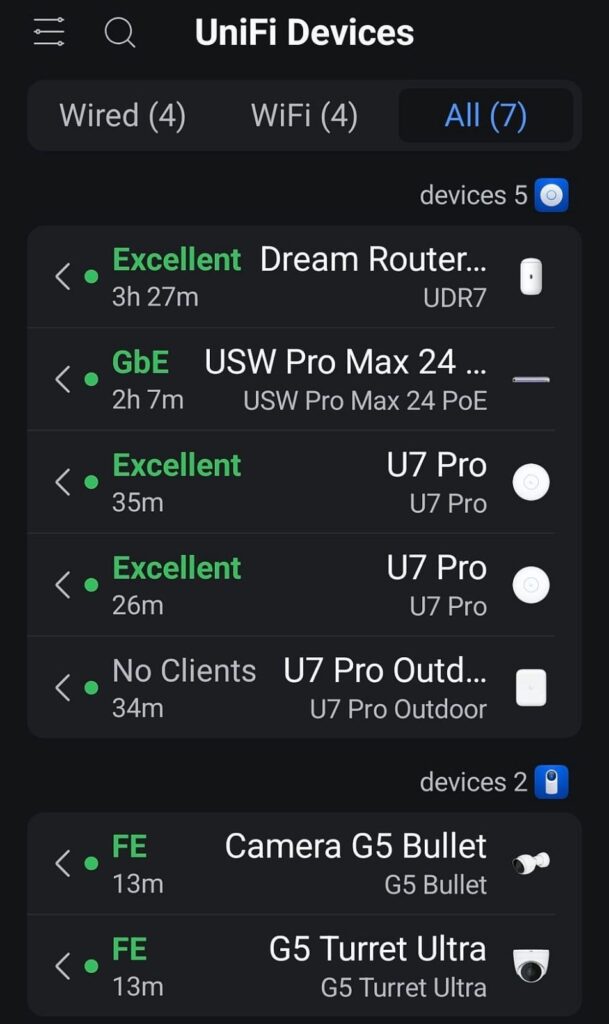 All components controlled by one app