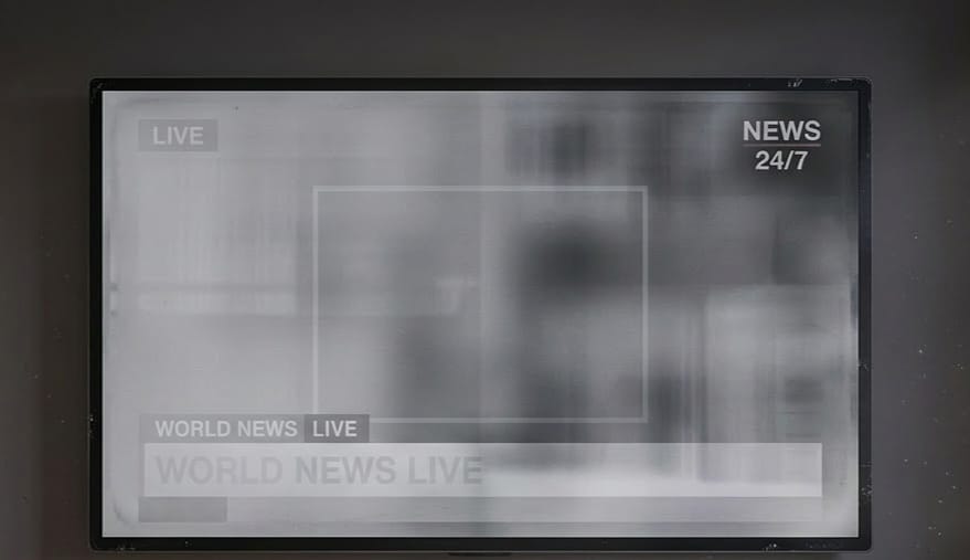 Heavily burned OLED TV