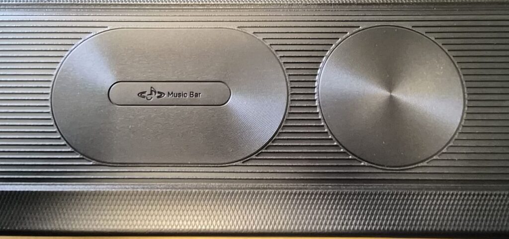 Plastic representation of the soundbar drivers