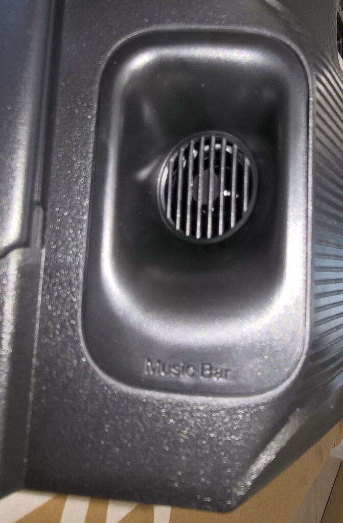 Two bass reflex woofers