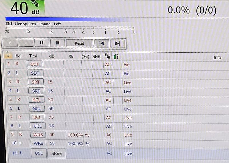 Determining hearing threshold and comfortable listening levels