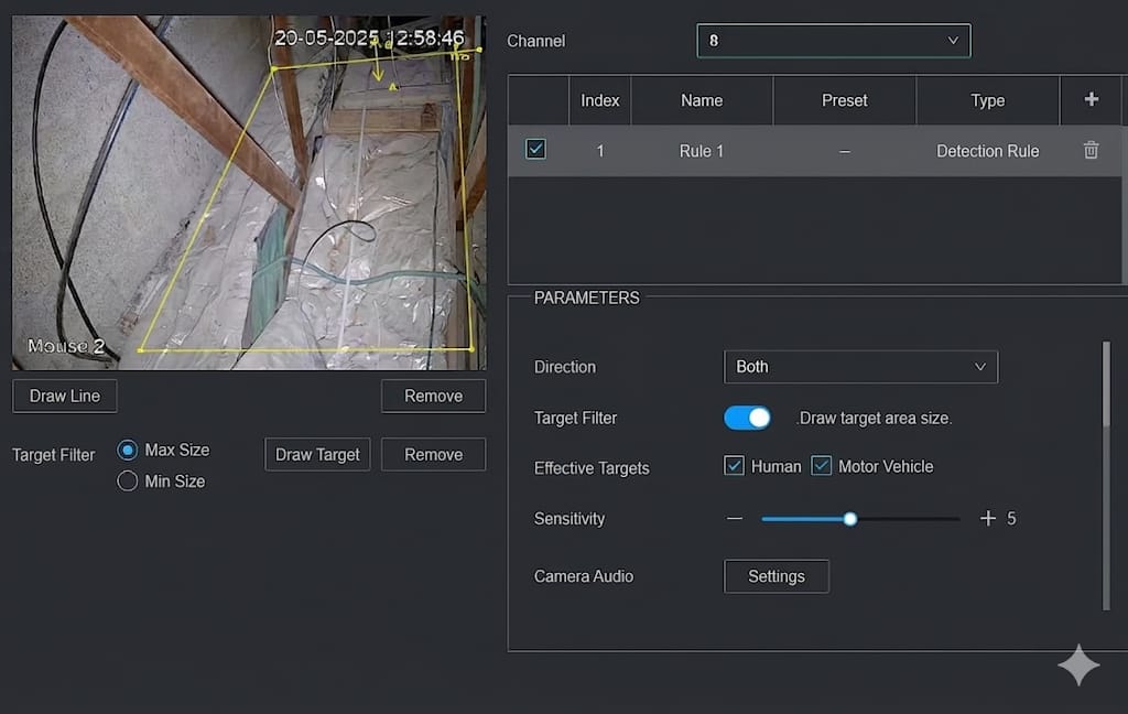 Configuration through the NVR interface