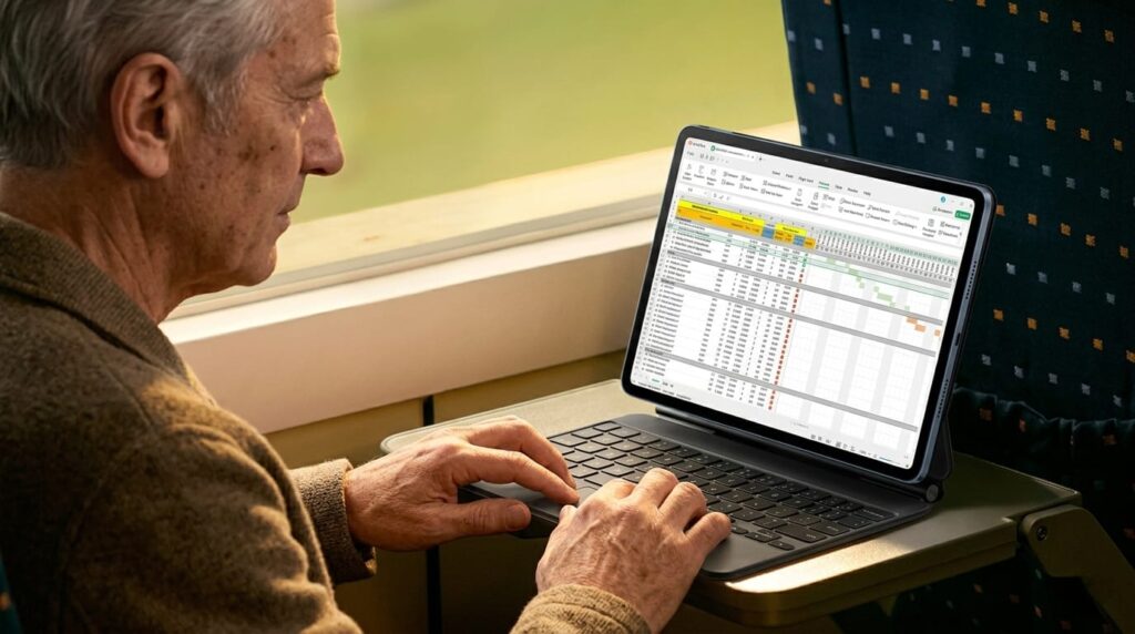 Tablet with integrated keyboard, trackpad and stylus