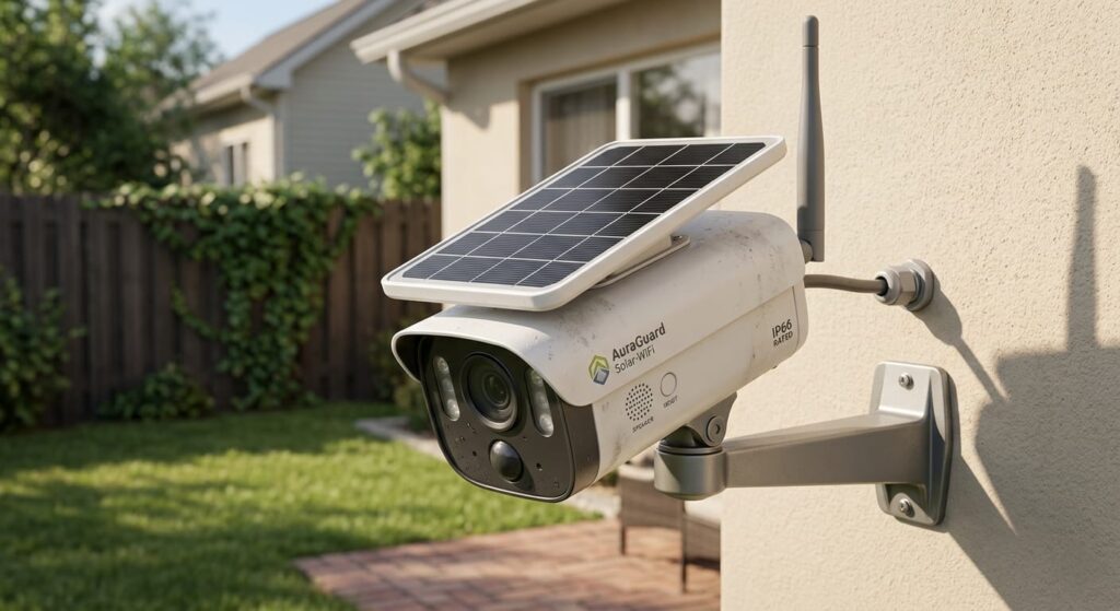 Solar + Wi-Fi security cam