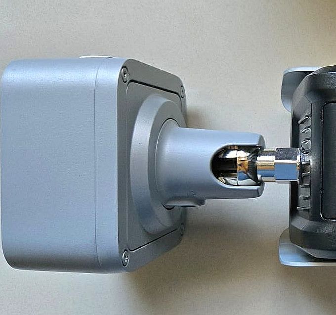 adjusting this camera with just a single screw at the base