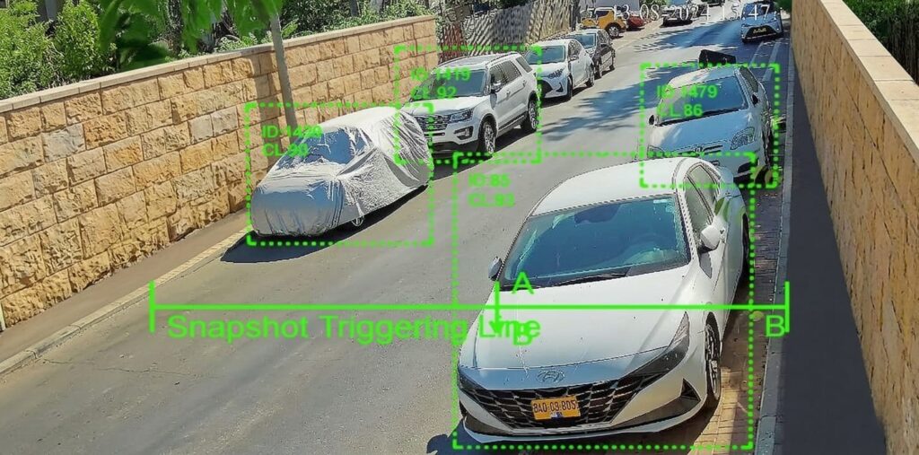 Adjusting detection width across the road