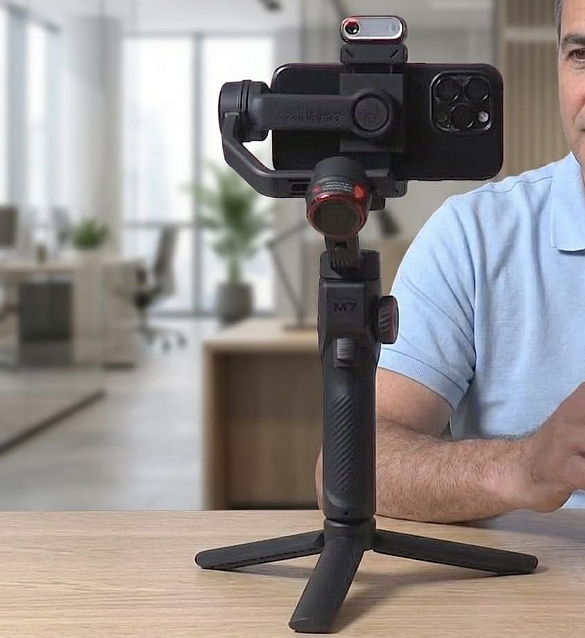 Larger than most smartphone gimbals on the market