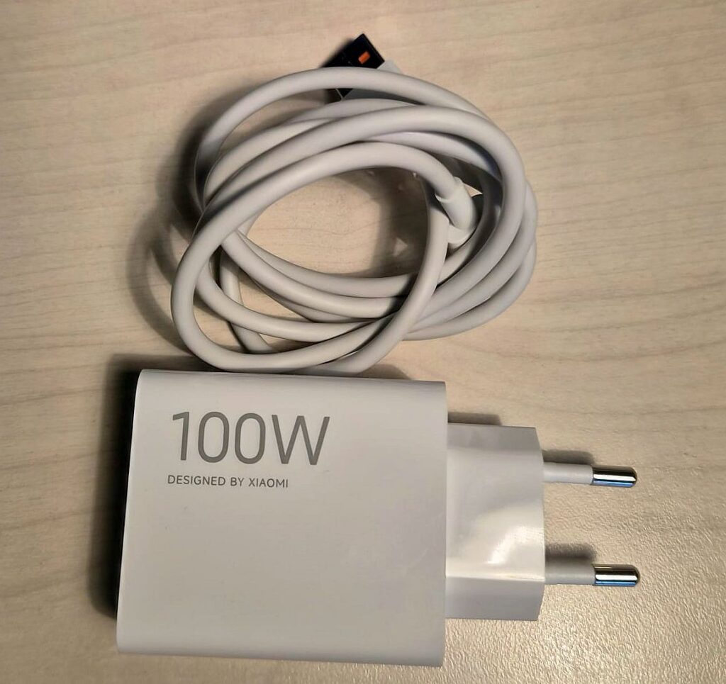 100W Fast Charger is included