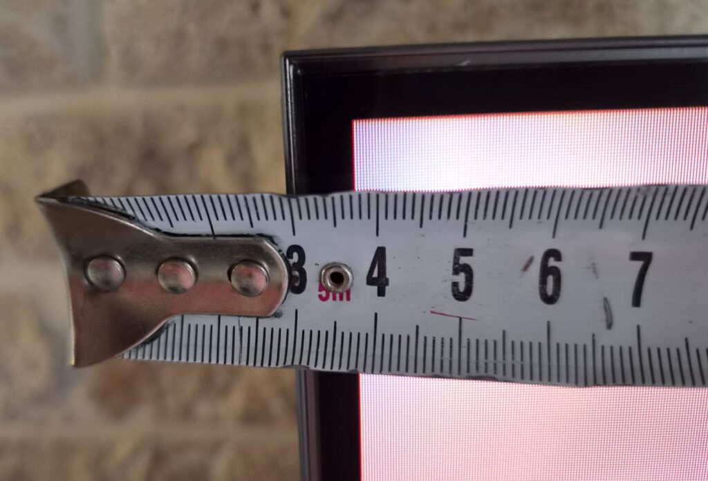 Actual picture begins after 7 millimeters