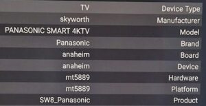 Inside Panasonic TV reveiled